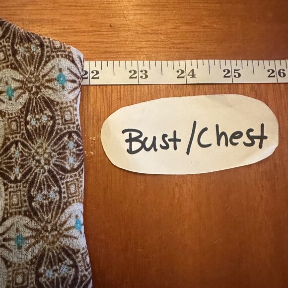 Venezia y2k blouse Brown & Blue Floral Pattern Off-Shoulder Ruffle Blinged - Picture 3 of 7